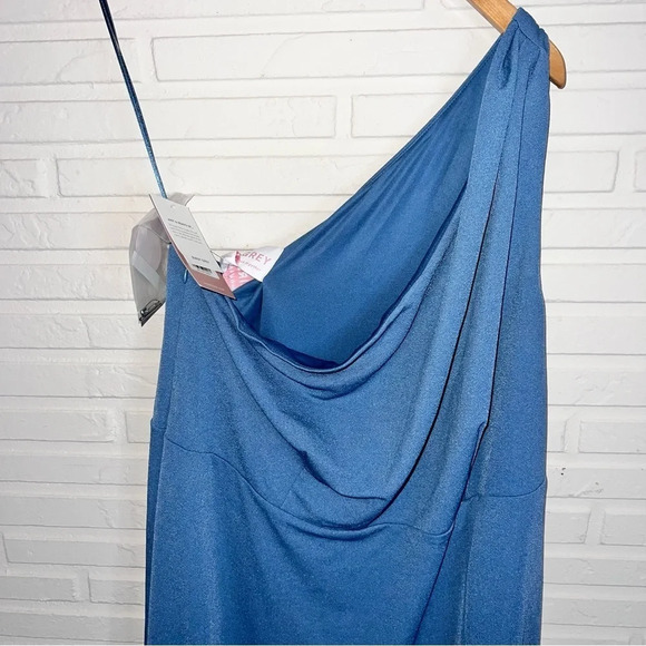 Birdy Grey Blue Twilight Crepe Kira Bridesmaid Dress, Women’s Size 2X - Picture 6 of 7